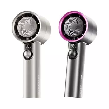 Hand Fan USB Air Cooling Fan Desktop 100 Speeds 3600mAh Quiet Ice Compress Personal Fan for Backpacking Car Office Hiking Travel