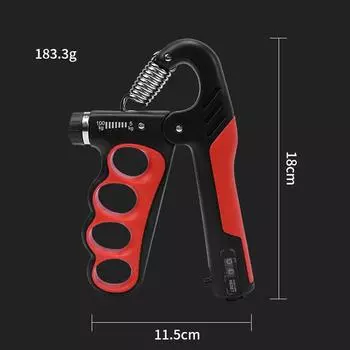 Набор для фитнеса для рук для мужчин и женщин, 5 шт., 4 отверстия, механическая ручка для подсчета, регулируемая сила запястья, сила пальцев, термопластичный эластомер с клеевым покрытием