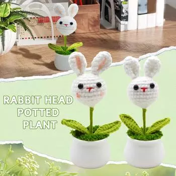 Hand Hook Plant Potted Artificial Flower Potted Plant Creative Gift Ornament (1 Piece) One Size