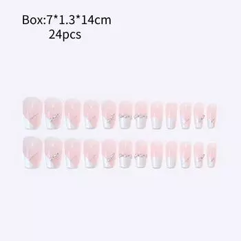 Hand Nail Wearing Nails Fashion Highgrade Cute Pink Blush Nail Patch Style