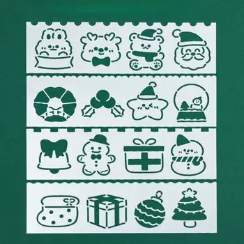 Hand Painted School Supplies Drawing Templates Ruler Students Stationery Painting Stencil Tools A