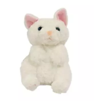 Hand Puppet Cat White Take-Off