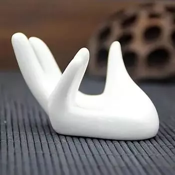 Hand Shape Ceramic Egg Cup Holder For Brunch Egg Holder Container Egg Tools AVE 1pc