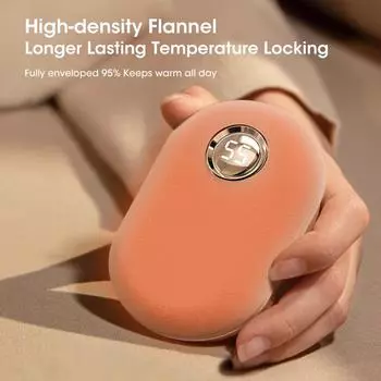 Hand Warmer 2IN1 USB Mobile Power Bank Mini Hand Heater Flocking Thermostatic Multi-Function Pocket Warmer Winter Christmas Gift зелёный