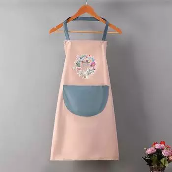 Hand-Wiping Kitchen Household Cooking Apron Oil-Proof Waterproof Men Women Adult Waist Coffee Overalls Wipe Hand Apron