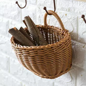 Hand Woven Hanging Storage Basket for , Key, Sunglasses, Wallet Decorative Organizer Garden C