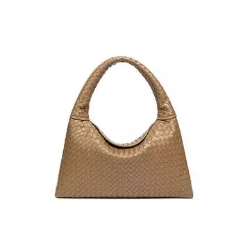 Hand-woven Women s Bag with A High-end Feel, Single-shoulder Underarm Bag, Soft Leather, Versatile and Casual Carrying Bag