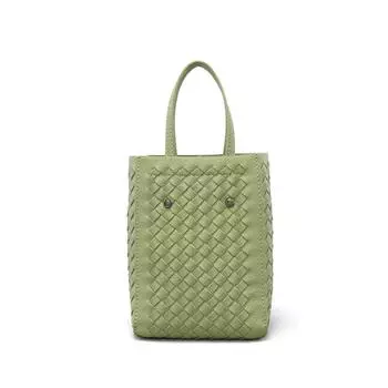 Hand-woven Women s Bag with Solid Color Texture, Popular Hand-held Shoulder Crossbody Bag, Fashionable and Versatile Tote Bag