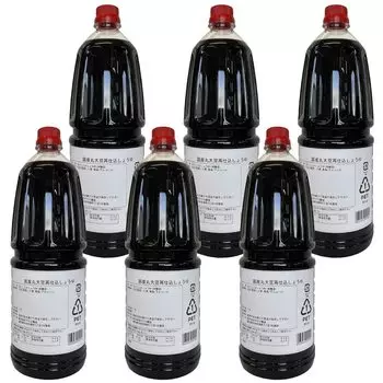 Handa no Umiya Домашний цельный соевый соус пополненного запаса x 6 Без добавления химических приправ Бутылки 1,8 л/коробка