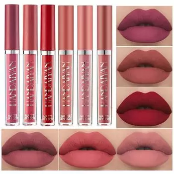 HANDAIYAN 12 Color matte Lip Glaze Стойкий антипригарный невыцветающий блеск для губ