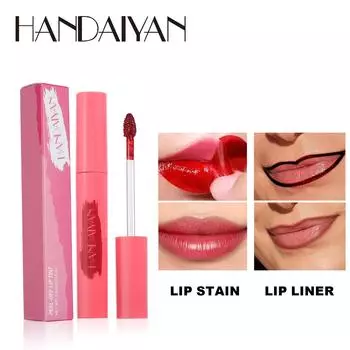 handaiyan 6 Color dyed Lip Tear Lip gloss Матовая красная помада для губ стойкая и не выцветает