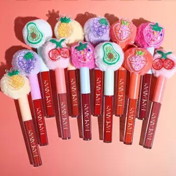 Handaiyan 6 цветов матовый бархатный блеск для губ долговечный красный телесный коричневый жидкая помада матовый водостойкий блеск для губ макияж 01