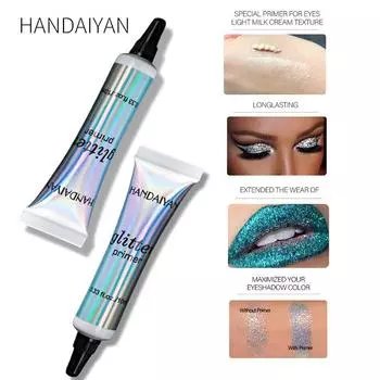 Handaiyan блестящая грунтовка для макияжа с блестками, крем-водостойкие тени для век 10ml