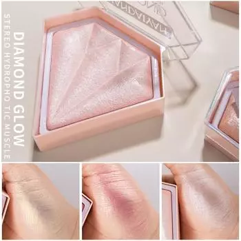 HANDAIYAN Diamond Highlighter Powder Contouring Powder Nose Shadow Contouring and highlighting