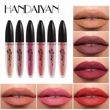 HANDAIYAN Donaldish Cup Red Four Times Matte Lip Glaze Стойкий водонепроницаемый, бесцветный блеск для губ 01