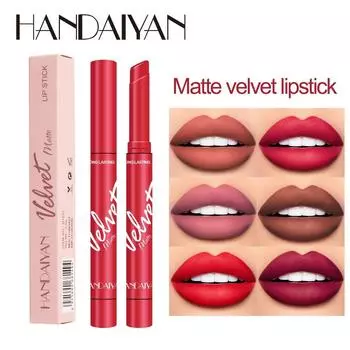HANDAIYAN Dumping Fog Velvet Lipstick Красная прочная 01