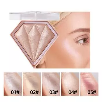 HANDAIYAn Face Contour Highlighter Palette Shimmer Powder Illuminator Cosmetics 1#