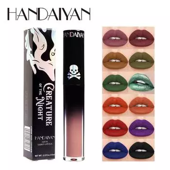 HANDAIYAN Halloween Lip Glaze Cool Girl Diablo Жидкая губная помада 01
