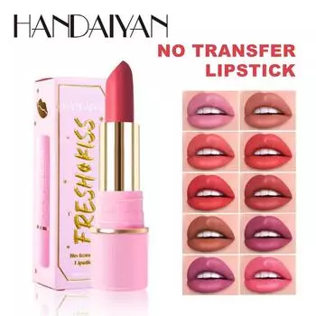 HANDAIYAN Libje Snder Dipping Cup Lipstick 10 Kleuren Ien -tylige Matlippenstift Kleur Hyurizing 01