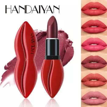 HANDAIYAN Mattic Lipstick Is Maklik Te Kleuren, Kleuren Mist, Lippenstift Lip-type Читать 6pcs