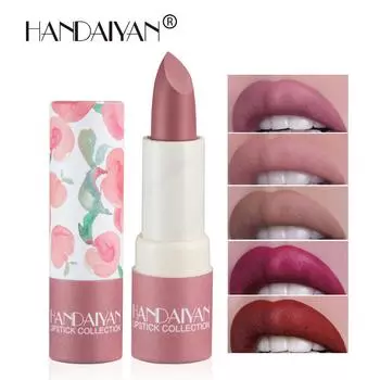 Handaiyan Paper Tube Lipstick Увлажняющая матовая губная помада Velvet Lip Gloss Easy color