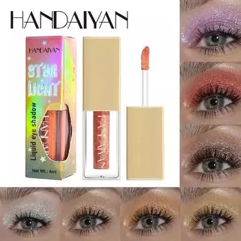 HANDAIYAN Pearl Light Liquid Eye Shadow Liquid 12-цветная русалка Ji Ji Европейская и американская тонкая жидкость для теней для век 01