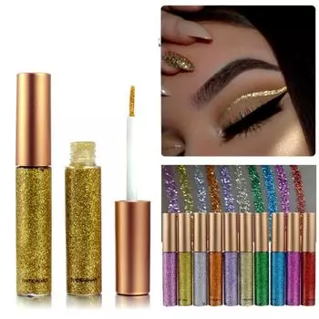 HANDAIYAN Сверкающая блестящая подводка для глаз жидкая сексуальная женская вечеринка для свадебного макияжа