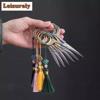 Handamde Plum Blossom Tea Cutting Art Ножницы из нержавеющей стали для резки чайных пакетиков Маленькие ножницы для вышивки крестом Чайная церемония Kung Fu