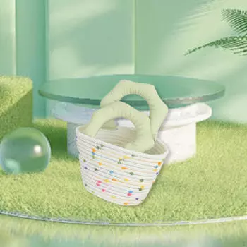 Handbag Cute Cotton Compact Organizer Underarm Bag for Street Outdoor Commuting