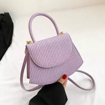 Handbag, Fan-Shaped Small Square Bag, Candy-Colored Shoulder Bag, Niche Foreign-Style Messenger Bag Tide розы красного