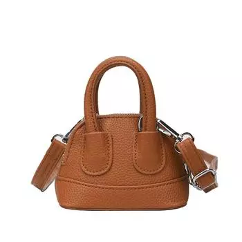 Handbag Mini Crossbody Bag PU Leather Shell Bag Simple Shoulder Bag Girls
