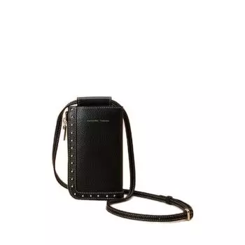 Handbag Studded Design Wallet Shoulder Black [Samantha Thavasa] Women s