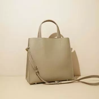 Handbag: Women s Top-grain Leather Single-shoulder Crossbody Tote Bag, Fashionable Commuting Large-capacity Bucket Bag