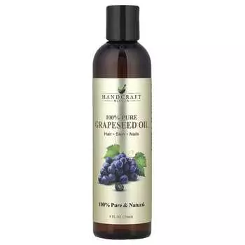 Handcraft Blends, 100% Чистое масло виноградной косточки, 8 жидких унций (236 мл)