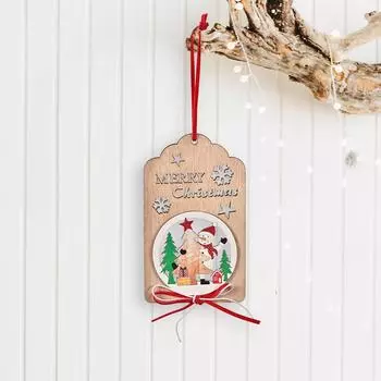 Handcrafted Christmas Wooden Bow Hangings Beautifully Enhance Your Tree Christmas