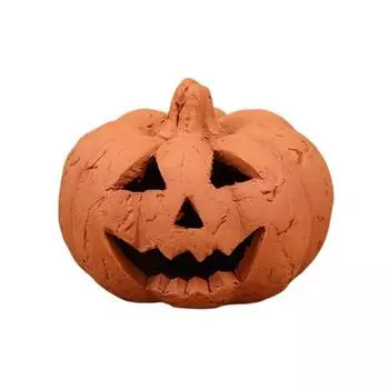 Handcrafted Pumpkin Statue Hand-Carved Resin Pumpkin Figurine Halloween Tabletop Ornament for Home Party Decor pumpkin