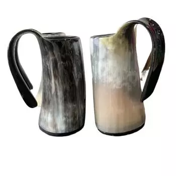 Handcrafts Home Настоящий рог для питья викингов Кружка с подставкой Чашки для эля Пива Вина Бокал Чаша Кружки Стаканы 300ml-350ml