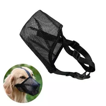 Handdog Удобный намордник из мягкой сетки, L, 1 шт., Черный