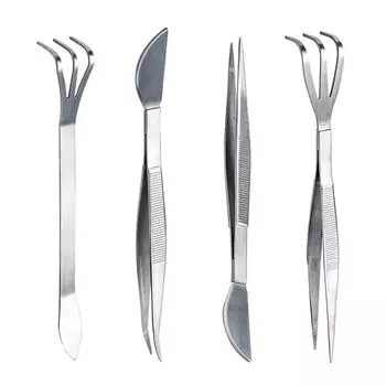 Handheld Bonsai Tweezers Mini Gardening Rake Stainless Steel Root Rake Loosen Soil Style 8