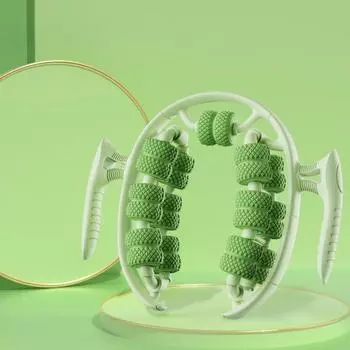 Handheld Cellulite Massager 360-degree Rotation Manual Muscle Massager Roller Yoga Fitness