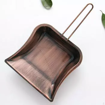 Ручной медный совок для мусора, металлический прочный, простой в обращении, инструмент для уборки стола, мусор для дивана