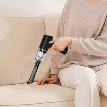 Ручной беспроводной пылесос 4000 Па с сильным всасыванием беспроводной пылесос для автомобиля автомобильные пылесосы портативный очиститель для детейлинга автомобиля чёрный