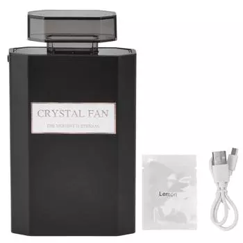 Handheld Fan 3 Speed Ladies Small Fan USB 1200mAh Battery Rechargeable Handheld Portable Pull Out чёрный