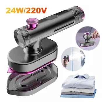 Handheld Garment Steamer for Clothes Fast Heat-Up Dry and Wet Ironing Machine Clothing Steamer for Home and Travel серый