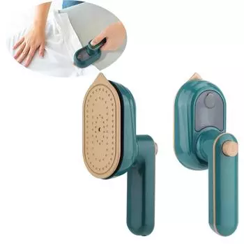 Handheld Ironing Machine Hot Garment Steam Household Wet And Dry Double Small Electric Professional Iron Travel Ironing Machine EU зелёный