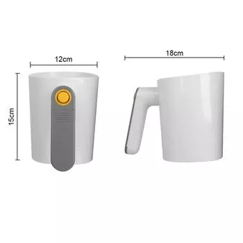 Handheld Screen Cup Shaped Stainless Steel Electric Flour Sieve Icing Sugar Powder Kitchen Pastry Cake Tool Flour Sifter Filter белый