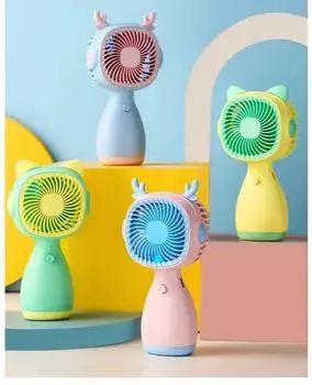 Handheld Small Pocket Fan Mini Portable Fan Handheld Electric Fan for Home Outdoor Travel Camping Air Cooler зелёный