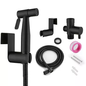 Handheld Toilet Bidet Sprayer Set Kit Stainless Steel Hand Bidet Faucet for Bathroom Hand Sprayer Shower Head Self Cleaning