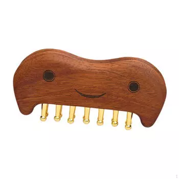 Handheld Wooden Massager Body Brush Tool Relieves Tense Abdominal Meridian Hair Comb Smile