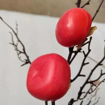 Handicrafts Artificial Foam Persimmon Vegetable Fake Persimmon Simulation Fruit Wedding Party L жёлтый